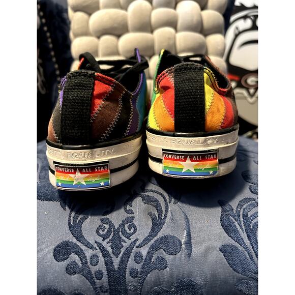 Converse Chuck Taylor Pride Rainbow Stripes Sneakers Size 11.5/EU 43 - Picture 7 of 11